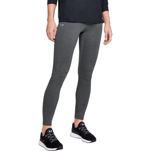 Under Armour Women's ColdGear Armour Heathered Leggings XS Gray NWT Retail $50 - Picture 1 of 2